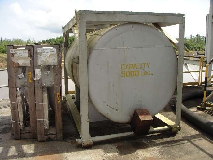 5,000-litre diesel storage tank